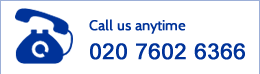Call us on 020 7602 6366